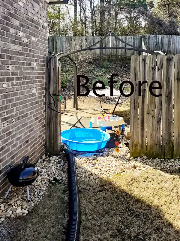 Fence opening before new gate installation